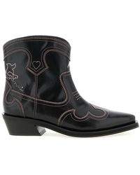 Ganni - Cowboy & Biker Boots - Lyst