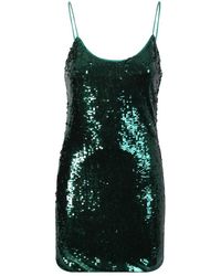 Alice + Olivia - Emerald Green Nella Kleid von Alice+Olivia; Mit Pailletten bedeckt und bietet ein mutiges und exklusives Design - Lyst
