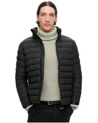 Superdry - Jassen ,Zwart ,Polyester Fuji Quilted Jacket - Lyst