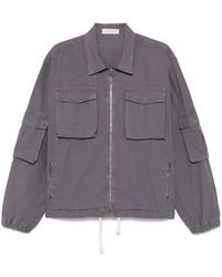 Paura - Multipocket Pflaume Jacke - Lyst