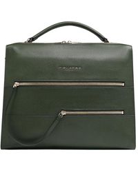 Piquadro - #39;S Laptop Bag With Ipad Compartment, Shock Absorbing And Rfid Protection - Lyst