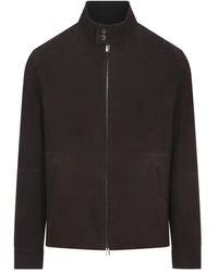 Canali - Leather Jackets - Lyst