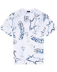 Paul & Shark - Anni 90 maglia di cotone con stampa squalo - Lyst