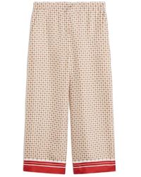 Max Mara - Broeken ,Bruin ,Wol Mstottelia Broek - Lyst