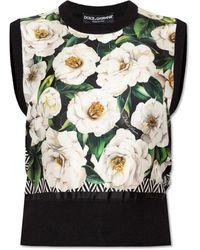 Dolce & Gabbana - Ärmelloses seidentop - Lyst