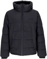 Element - Jassen ,Zwart ,Polyester Waterafstotende Donsjas Met Verstelbare Capuchon - Lyst