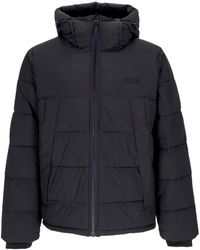 Element - Jassen ,Zwart ,Polyester Waterafstotende Donsjas Met Verstelbare Capuchon - Lyst