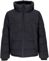 Element - Jassen ,Zwart ,Polyester Waterafstotende Donsjas Met Verstelbare Capuchon - Lyst