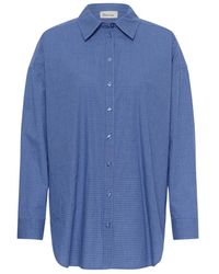 My Essential Wardrobe - Overhemden ,Blauw ,Boxy Shirt - Lyst