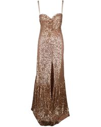 Elisabetta Franchi - Abito Lungo Dritto - Lyst