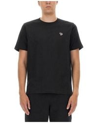Paul Smith - Zebra Logo T-Shirt Met Crowling Design - Lyst