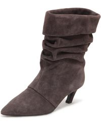 Ash - Schoenen ,Grijs ,Leer Virgee Suede Velours Boot - Lyst