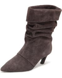 Ash - Schoenen ,Grijs ,Leer Virgee Suede Velours Boot - Lyst