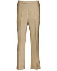 McQueen - Katoenen Straight-Leg Broek - Lyst