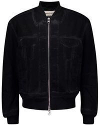 McQueen - Illusion Print Bomber Jacket - Lyst