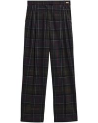 Barbour - Delilah Tartan Straight-Leg Broek - Lyst