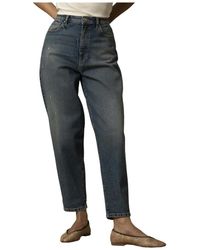Kocca - Jeans ,Blauw ,Denim Elegante Straight Leg Denim Broek - Lyst