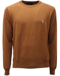 Aquascutum - Leichter Wollpullover Rundhalsausschnitt - Lyst