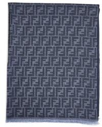 Fendi - Accessoires ,Blauw ,Wol Scarf Wol Blauw - Lyst