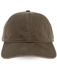 DIESEL - Accessoires ,Groen ,Katoen Baseball Cap C-Run-Wash - Lyst