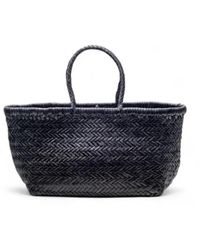 Dragon Diffusion - Handgewebte ledertasche - Lyst