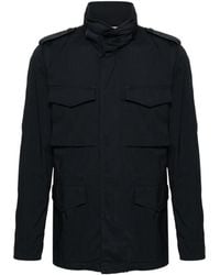 Aspesi - Jassen ,Blauw ,Katoen Mini Field Jacket - Lyst