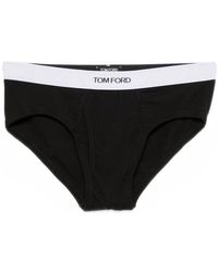 Tom Ford - Ondergoed ,Zwart ,Katoen Stretch Cotton Brief - Lyst