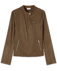 Oltre - Leather Jassen - Lyst