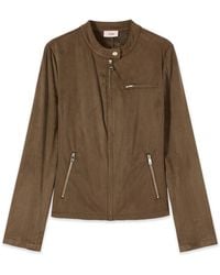 Oltre - Leather Jassen - Lyst