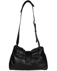 Max Mara - Stilvolle Lederhandtasche Mit Klappenverschluss - Lyst