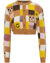 Moschino - Truien & Vesten ,Veelkleurig ,Kort Vest - Lyst