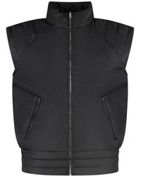 Random Identities - Jassen ,Zwart ,Nylon Nylon Vest Met Zijzakken Met Rits - Lyst