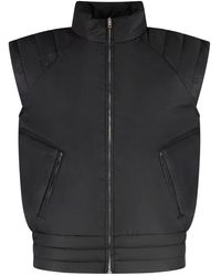 Random Identities - Jassen ,Zwart ,Nylon Nylon Vest Met Zijzakken Met Rits - Lyst