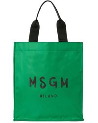 MSGM - Tassen ,Groen ,Polyester Signature Shopping - Lyst