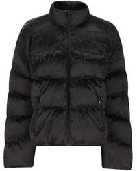 Balenciaga - Logo Lettering Zwart Donsjas - Lyst