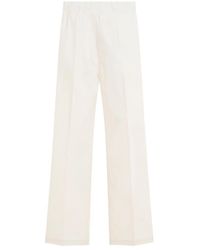 Moncler - Mid Rise Straight Leg Trousers - Lyst