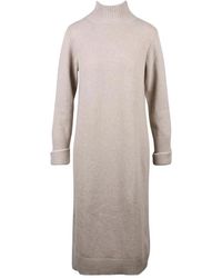Eleventy - Lange Gebreide Jurk - Lyst