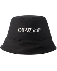 Off-White c/o Virgil Abloh - Logo bucket hat - schwarz/weiß baumwolle - Lyst