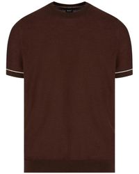 BOSS - Round-Neck Knitwear - Lyst