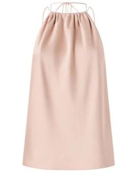 Pinko - Tops ,Roze ,Polyester Carota Satin Top - Lyst