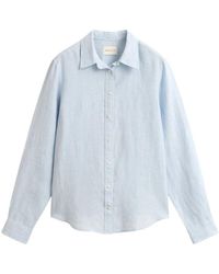 GANT - Regular Fit Linnen Overhemd - Lyst