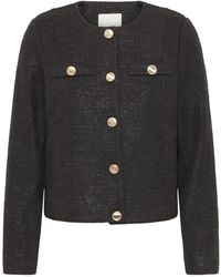 Ichi - Jassen ,Zwart ,Ihkate Casual Jas - Lyst