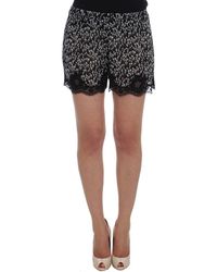 Dolce & Gabbana - Floral lace silk sleepwear shorts - Lyst