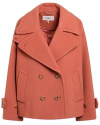 Chloé - Korte Oversized Jas - Lyst