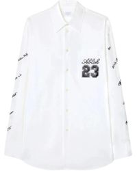 Off-White c/o Virgil Abloh - Casual shirts,weiße jacken mit 5.0cm krempe off - Lyst