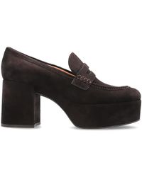 Gianvito Rossi - Schoenen ,Bruin ,Leer Plateauzolen - Lyst