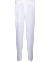 Boglioli - Pantaloni bianchi regular fit tasche laterali - Lyst