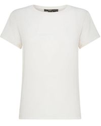 Seventy - T-shirt girocollo in tessuto misto seta e jersey - Lyst