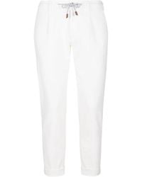Eleventy - Broeken ,Wit ,Katoen Chino's - Lyst