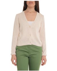 Pennyblack - Cardigan corto con bottoni e lurex - Lyst